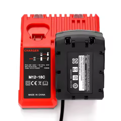 Professional M12-18C Li-ion Battery Charger for Milwaukee 12 V 14.4V 18V C1418C 48-11-1815/1828/1840