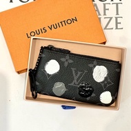 LV 草間彌生聯名黑白波點 黑武士零錢包 Yayoi Kusama限量款