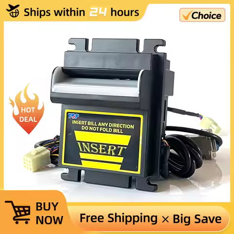 Bill Acceptor TB74 Banknote Paper Currency Cash Machine For Arcade Game Machine Fishing Crane Vendin