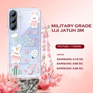 Rabbit Lanyard Illustration Drop Resistant Case Infinix 0 hot 60pro plus i Smart 10 Plus note 50 pro