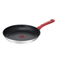Tefal Edition Red Stainless Steel Induction Nonstick Frying Pan (20cm, 24cm, 26cm 28cm, 30cm) Dishwasher Oven Safe No PFOA Silver