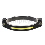 2*XPE 1*COB LED Headlamp Sensor Headlight Flashlight Torch 5 Modes  Type C Rechargeable Headlight