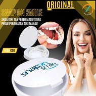1 PAIR Snap On Smile Fake Teeth Tooth Upper + Lower Whitening Dental Braces Unisex Gigi Palsu Mudah 