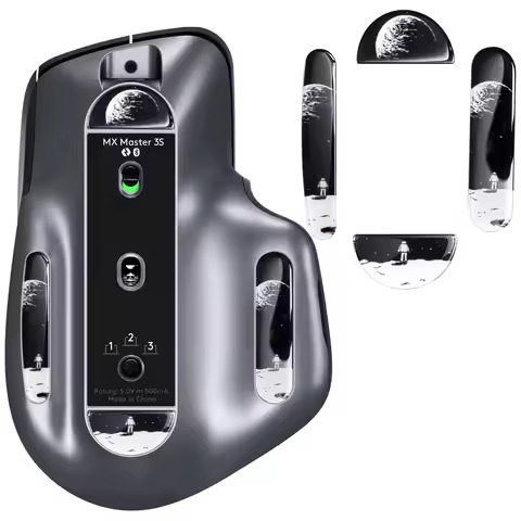 Glass Mouse Skates for Logitech MX Master 3/3s Mouse Feet Pads Smooth Durable Slim 2.5D Curved Edge 