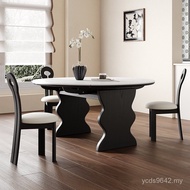 Round Table beh411 Foldable Telescopic Jumping Platform Round Dining Table Ripples Antique Variable 