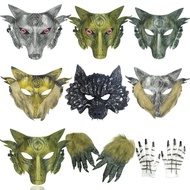 Halloween Mask Animal Mask Devil Wolf Devil Wolf Big Gray Wolf Mask Headgear Adult Werewolf Wolf Hea