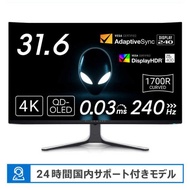 DELL　デル　Alienwareゲーミングモニター［31.5型 /有機EL 4K(3840×2160) /ワイド /曲面型］ ルナライト　AW3225QF-R