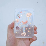 Simple Clear Flowers July Phone Wallet Suitable For Iphone 16 16promax 15 14 13 12 Phone Card Wallet