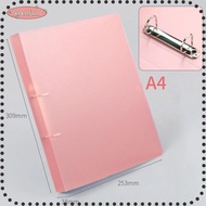 LIKE Transparent Folder, Plastic Office Document Binder File Folder,  D-shaped 2 Holes Lever Arch Fi