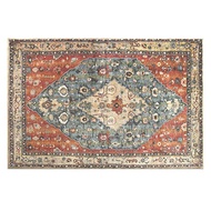 R9Distressed Entryway Rug Doormat Bohemian Faux Wool Floor Carpet for Indoor Front Entrance Kitchen