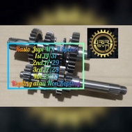 Racing Gear Ratio Jupiter MX 4 Speed 250cc Drag 201m 1st.14/31; 2nd.17/29; 3rd.17/23; 4th.21/23 Clut