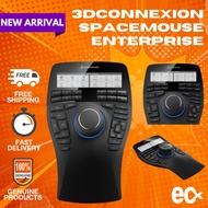 3Dconnexion SpaceMouse Enterprise (3DX-700056) – Professional 3D Mouse with LCD, 6DoF Sensor & 31 Pr