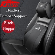 Lexus Car Neck Headrest Pillow Rest Head Nappa Leather Cushion Car Breathable Lumbar Support Pillow For Lexus Is250 CT200h ES250 GS250 IS250 LX570 LX450d NX200t RC200t rx300 rx330