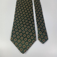 AUSTIN REED Tie Green Novelty Silk Necktie Made in Korea