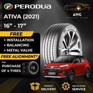 PERODUA ATIVA (2021) Tayar Kereta Car Tyre (FREE INSTALLATION/DELIVERY) 16 17 Continental