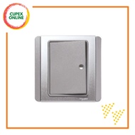 Schneider Electric Neo 1 Gang 1 Way Press On/off Switch Grey Silver (Auto Gate) (cupex)
