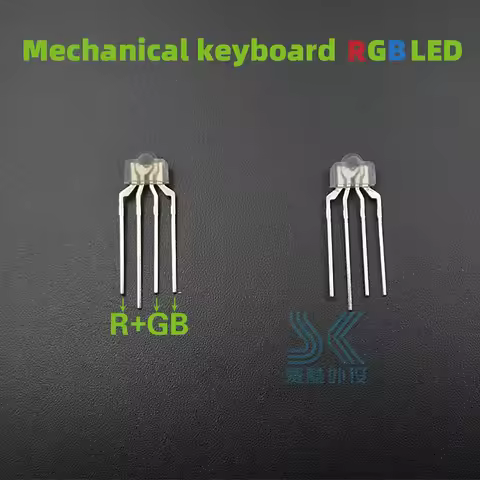 10pcs/pack Mechanical keyboard RGB LED 4pin lamp light for kailh OTM Gateron Greetech switch keycool