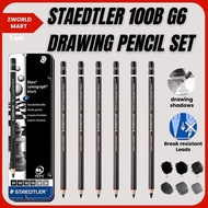 STAEDTLER 100B G6 drawing sketch painting Limited Edition Tin charcoal pencil set