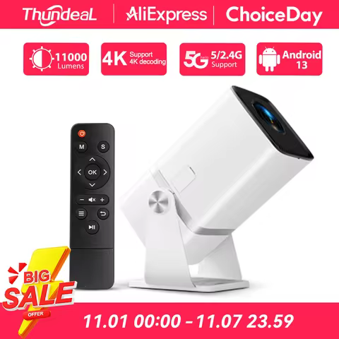 ThundeaL TD80W Mini HD Projector PK HY320W HY320 HY300 Smart Home Theater 4K Full HD 1080P Video Pro