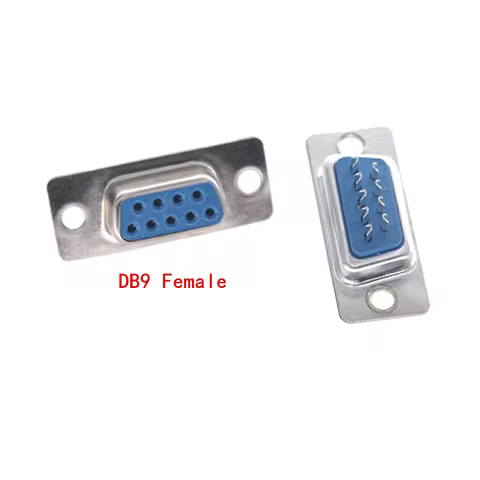 10pcs RS232 DB9 Connector 9 Pin 2 Row Solder Type Plug D-SUB Male Female Plug Socket Connector
