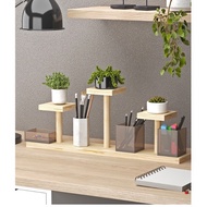 Decorative Wooden Desk Shelf for Study Desk, Desk, Mini Plant Pot Shelf
