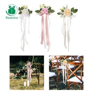 [Kesoto] PEW Flowers for Chair Aisle PEW Flower Arrangement Decorative Wedding Ceremony Aisle Decora