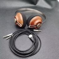 หูฟังสเตอริโอแบบเปิดหู Poyatu Retro Wood น้ำหนักเบา พร้อมไดรเวอร์ 40 มม. สายถอดได้ ขนาด 3.5 มม. โครง