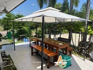 เต็นท์สนามโครงเหล็ก FONTE ขนาด 3 x 4 เมตร สีเบจ **มีบริการชำระเงินปลายทาง**