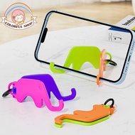 Colorfulshop Creative Cartoon Keychain Phone Holder Foldable Lazy Phone Holder