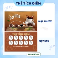 100 coffee shop loyalty cards, loyalty cards, loyalty cards size 9x5.4cm