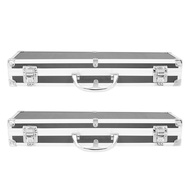 danglan-2X Aluminum Alloy Toolbox Accessories Storage Box Practical Aluminum Suitcase