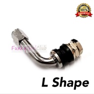 1 PCS TUBELESS HEAD L SHAPE VALVE KEPALA TUBE BELOK TAYAR TYRE VS125 V100 SUZUKI YAMAHA HONDA MOTORC
