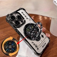 Rotating Stand Phone Case For Oppo Reno 14F 13F 12F 11F 87 7Z 6Z 5 Realme 14 13 Pro C63 C61 C53 C51 