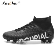 XueChur Size 31-48 Professional Football Boots Men Kids Soccer Shoes Sneakers Cleats Futsal Football Shoes for Boys Girl