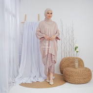PROMO SET ROK LILIT DAN BLOUSE KAFTAN TUNIK-SET BLOUSE VISCOSE ARUNA DENGAN ROK MOTIF by Diana Batik