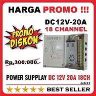 Power Supply Panel Box 18pot DC 12Vol 20AMP Promo Price cctv21