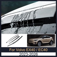 Door Visor For Volvo EX40 EC40 2023-2026 2024 2025 Rain Guards Window Visors Deflector Acrylic Windo