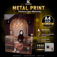 Kinzoku A4 Metal Print 1mm - Customize Photo into Metal [ Suitable for any photo ] poster wall decor