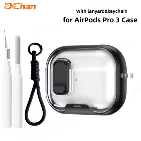 for airpod pro 3 2025 case Wireless Bluetooth earphone accessoreis transparent silicone case for air
