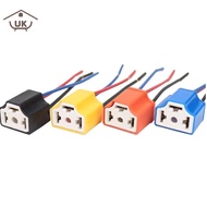 UK Top 3-Hole Ceramic H4 Wire Car Headlight Socket Plug