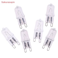 {Sakurasayin} 10Pcs G9 Pin Halogen 120V 25W 40W 60W Light Bulb JCD G9 new