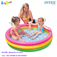 Intex ส่งฟรี สระน้ำ เป่าลม ซันเซ็ตโกลว์ 45 นิ้ว (1.14x0.25 ม.) รุ่น 57412