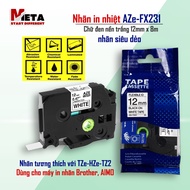 AZe-FX231 printed label [12mm x 8m] Super flexible label compatible with Brother TZe-2311(Brother PT