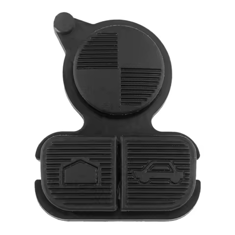 3 Buttons Car Key Case Fob Black Remote Key Rubber Pad Car Remote Flip Key Shell for BMW 3 5 7 Serie
