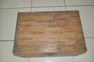 古董老件檜木箱子高30長82寬41公分