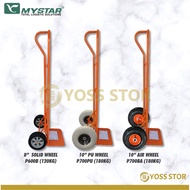 YOSS Mystar P Shape Hand Truck 2 Wheel Trolley P700PU With 10" PU Wheel / P600B With 8" Solid Wheel