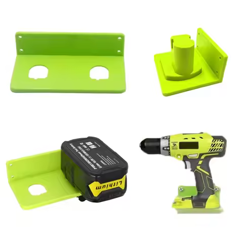 2PCS Wall Mount Machine Storage Rack For Ryobi Li-ion Battery Holder Storage Drill Power Tools For R