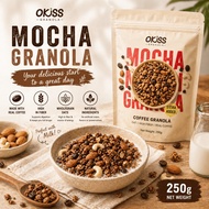 OKISS Mocha Coffee Granola Oats 咖啡燕麦 (250 gram) 🔥