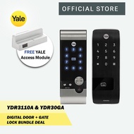 Yale YDR30GA Gate &amp; YDR3110A Door Digital Lock Bundle (FREE Yale Access Module)