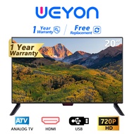 WEYON ทีวี 20 นิ้ว  ทีวีราคาถูกๆ โทรทัศน์จอแบน ทีวีสุดฮ็อต ทีวี20 นิ้วจอแบน LED TV HD 12v ทีวีติดรถย